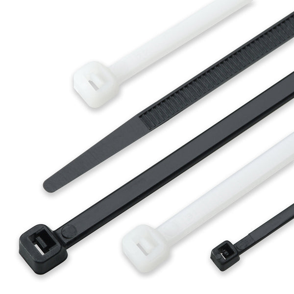 10 Inch Black Standard Releasable Cable Tie - 100 Pack